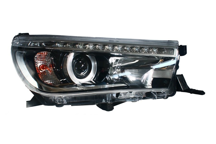 Óptica Toyota Hilux 2016/2021 srx eléctrica c/led c/lupa derecho